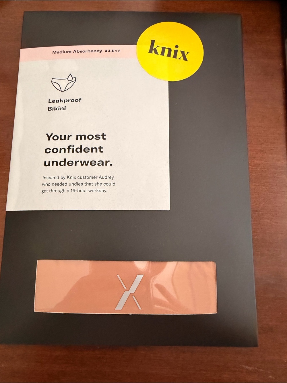 NEW Knix leakproof bikini underwear in original pkg. never worn